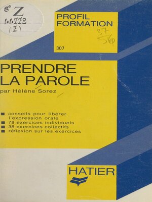 cover image of Prendre la parole